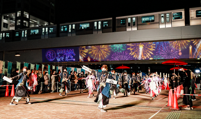 お台場 Dreamプロジェクションマッピングfeaturing 第24回ドリーム夜さ来い祭り・まもなく！晩秋に舞う東京都の祭り　席数限定・有料観覧桟敷席も販売中!!︎　＠お台場・丸の内