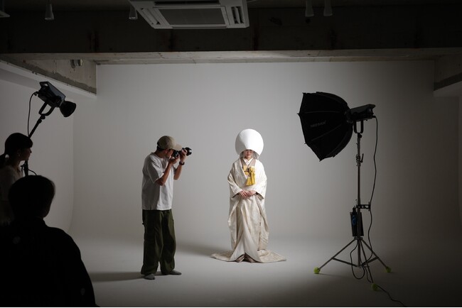 白の世界を舞台にしたアート和装前撮り「WASOU Art.Bプラン」をリリース