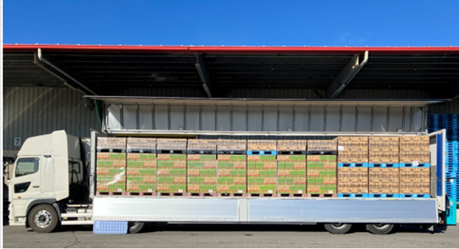 伊藤園と日清シスコ、持続可能な物流連携、群馬～宮城間における重軽混載による共同輸送を開始