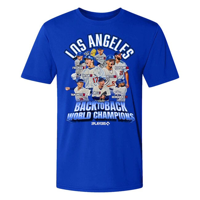 ロサンゼルス・ドジャース、2年連続ワールドシリーズ制覇！栄光の瞬間を刻む連覇記念Tシャツが登場！