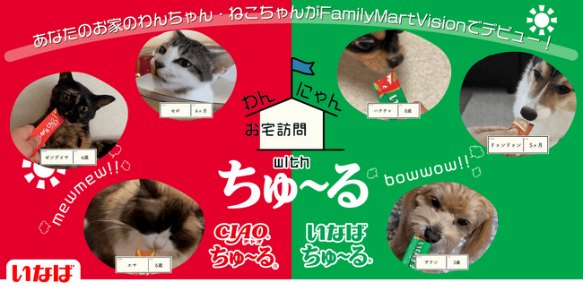 いなばペットフードと人気番組「わんにゃんお宅訪問」がコラボ！