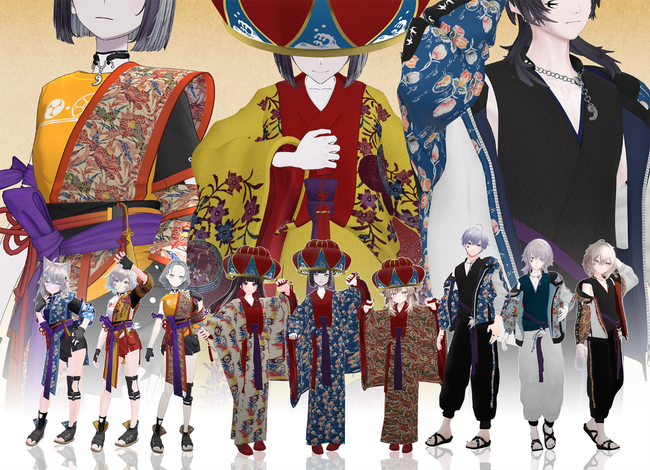 ３D着物第2弾！大丸・松坂屋アバター販売公式が新作3D衣装を販売  「松坂屋コレクション」の紅型から柄をアレンジして制作