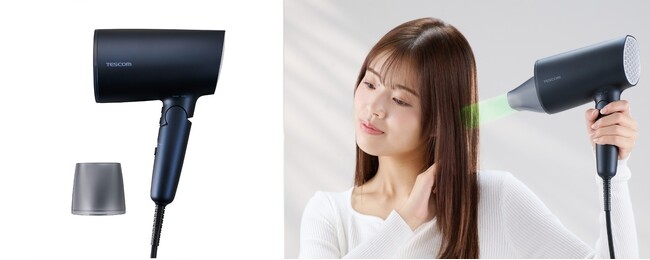 速く乾かし、賢くケア。独自の送風設計でまとまる髪へ。ヘアカラーの退色抑制をサポートするセンシング機能搭載「マイナスイオン ヘアドライヤー」を新発売