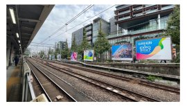 第45回原宿ファッションジョイボード文化展写真(JR原宿駅側)　