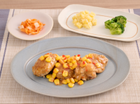 Wメインでボリューム満点！贅沢メニューにもオススメの「ハンバーグ＆チキンのガーリック」が11月4日（火）に新登場