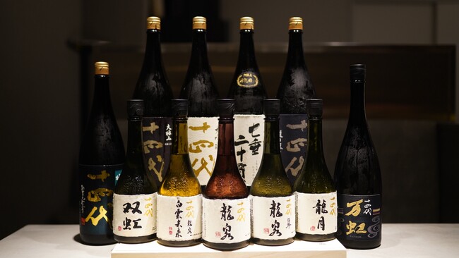【11/29開催｜十四代の会】“白雲去来・龍泉・万虹・七垂二十貫ほか”希少十四代を厳選。〈鮨無垢〉3周年スペシャルとして一日限定で提供（六本木）