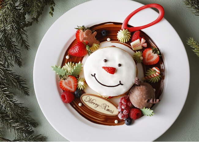 毎年クリスマスシーズンに大人気！『クリスマス スノーマンリース パンケーキ』新登場