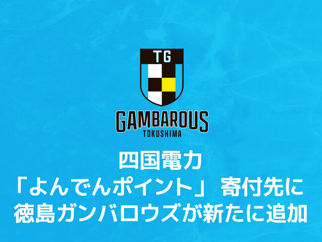 四国電力「よんでんポイント」寄付先に 徳島ガンバロウズが新たに追加