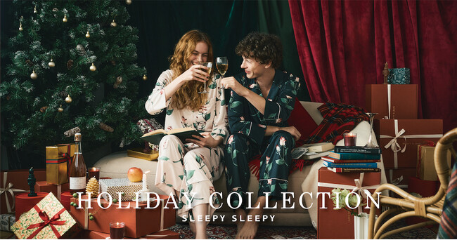 特別な夜を提供するパジャマ＆ルームウェアブランド「SLEEPY SLEEPY(スリーピー スリーピー)」　2025ホリデイコレクションを11月7日(金)より販売開始