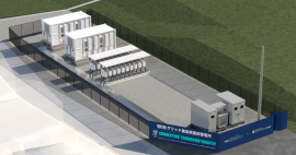 WINグリッド徳島県国府蓄電所完成予想図