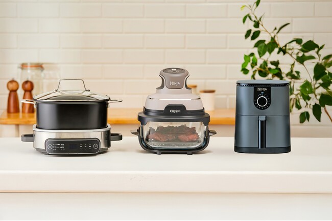 アメリカNo.1（※1）小型キッチン家電ブランド「Ninja(R)」加熱調理家電市場へ参入　料理をもっと「簡単・おいしい・楽しく」する革新的な3製品が登場