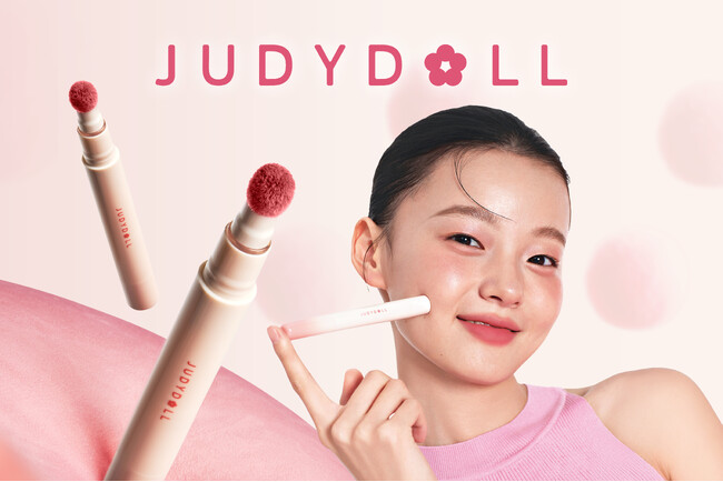 【新発売】ぽんぽんっと簡単にふんわり“全顔統一メイク”JUDYDOLLの「ぽんぽんチークリップ」に新色４色が仲間入り！