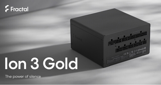 Fractal Design社製、ATX 3.1に準拠したフルモジュラータイプの電源ユニット「Ion 3 Gold」シリーズを発表