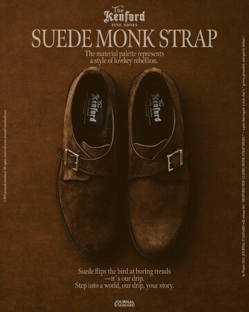 The Kenford Fineshoes × JOURNAL STANDARD別注“SUEDE MONK STRAP SHOES”がローンチ