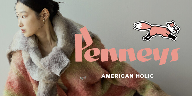 【AMERICAN HOLIC】「PENNEY'S」とのコラボレーション第2弾！別注『ピンクFOX』が主役のふわふわな冬ニットを11月8日(土)に発売