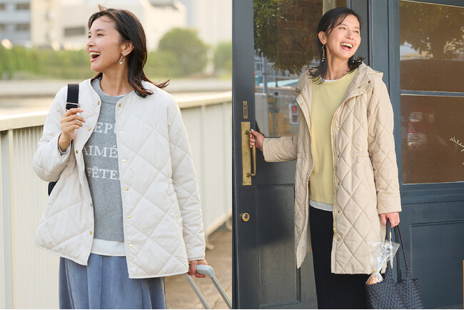 「品よく、暖かく、自然と選びたくなる。」KEYUCA(ケユカ)のすごナノ撥水シリーズの冬の定番￥9,990高機能アウター