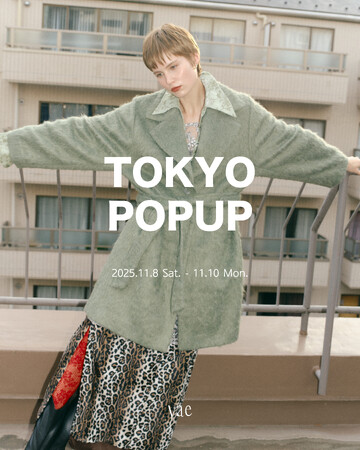 【yae】11/8より原宿にてPOPUP開催