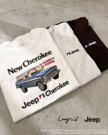 「Ungrid×Jeep(R)」第二弾！即完売Tシャツに続き、ヴィンテージ感溢れる別注ロンTeeが登場