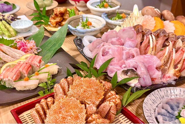 忘・新年会は“旬の贅沢”を！ふぐ・かに・寿司を味わう年末年始にふさわしいコースをご用意！【すし酒場 にほんいち】
