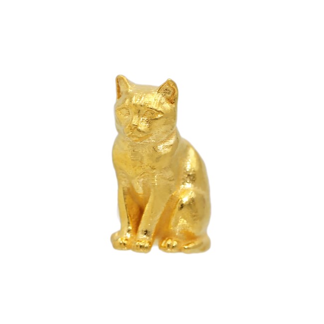 【新商品】金価格高騰の今、指先で持つ“資産と癒し”──純金ブランド「JUNGOLD」から純金の「座る猫」モチーフ登場。静寂の中の気品と黄金に輝く“安らぎの猫”
