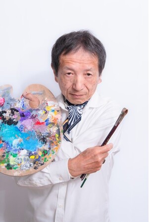 【西田哲世氏】元高等学校・校長の異色アーチストが、オリジナルの共生キャラクターで、この町の「分断への不安」を解消します。