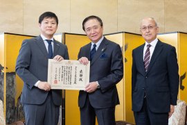 黒岩知事と弊社代表ら