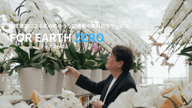 生産農家による花の終わった胡蝶蘭の無料回収サービス「フォアスゼロ」を開始！