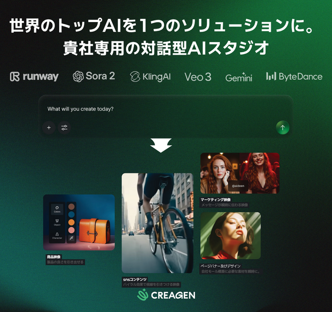 【VCAT AI】対話型AI画像・動画生成ソリューション「CREAGEN（クリージェン）」を正式リリース