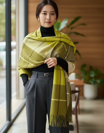 【ココロを贈る 名入れギフトOkulu】この冬のクリスマスギフトに最適。名入れ刺繍で贈る『カシミヤタッチ ストール』に新色が仲間入り