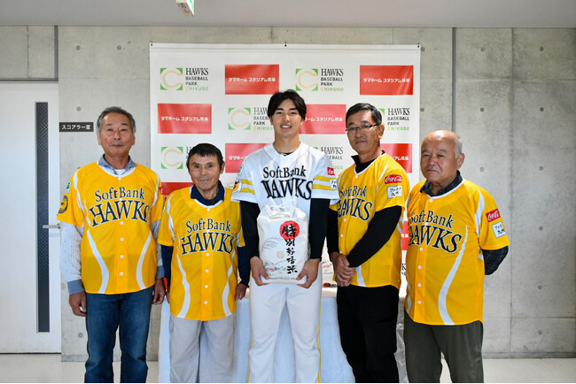 今年も地元でとれた新米を若鷹の皆さんに届けます！