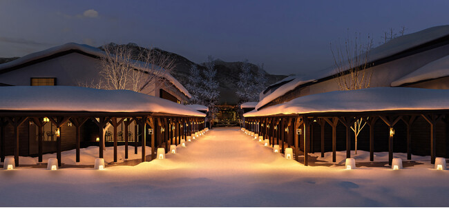 【界 アルプス】雪国のアーケード「雁木（がんぎ）」が幻想的な光の回廊に。信州の雪深い冬を灯す「雪国がんぎあかり」初開催