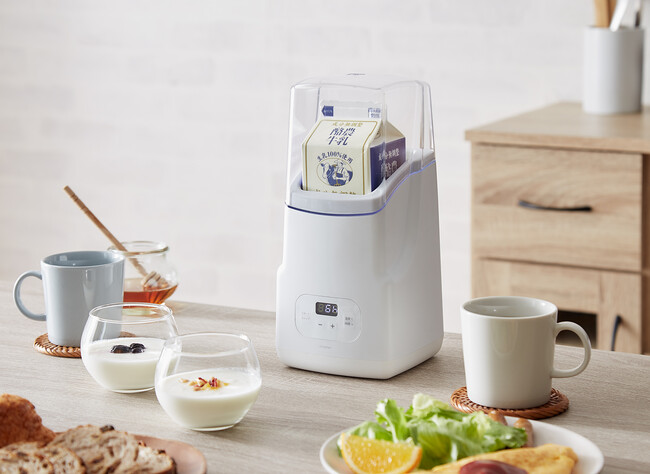 おうちで手軽に“発酵習慣”。simplusから牛乳パックをそのまま使える「ヨーグルトメーカー」を発売。