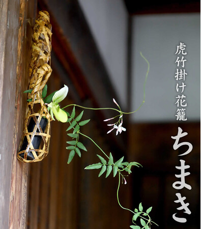 再登場！唯一無二の虎模様が魅せる「虎竹掛け花籠 ちまき」