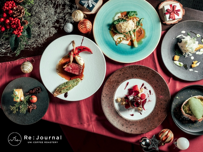 横浜・新山下のイタリアンレストラン『Re : Journal』より、ホリデーシーズンを華やかに彩るクリスマス限定プランが今年も登場