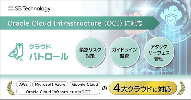 SBテクノロジー、「クラウドパトロール」のOracle Cloud Infrastructure (OCI) 対応を開始
