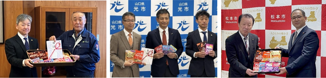 カンロ、自社工場のある地域に　カンロ飴やピュレグミなど人気商品8,640個を寄贈！