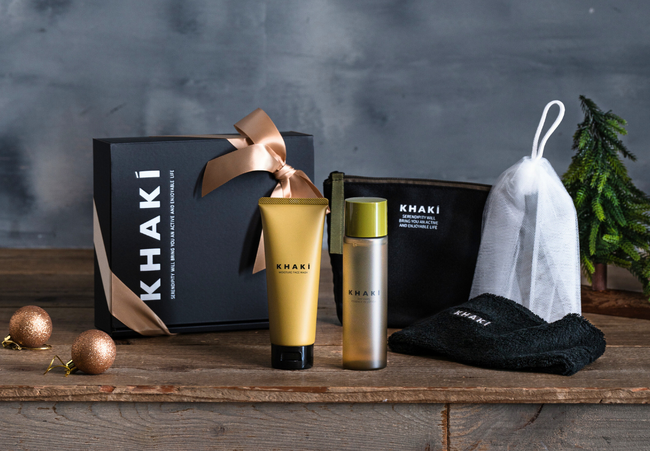男性へのクリスマスやバレンタインのプレゼントに！アウトドア派のメンズスキンケア「KHAKI」ギフト向け新商品限定販売