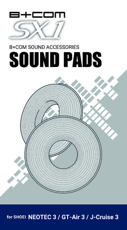 「B+COM SX1」専用の音声や音楽が、聴き取りやすくなるアクセサリー「B+COM SOUND PADS（サウンドパッド）」を11月20日（木）発売