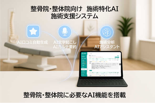 患者の口コミ投稿率を劇的に向上させるAI機能を発表　～集客力強化と施術品質向上を同時実現～　整骨院・整体院向け「リザハブ」