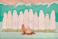 【OIL by 美術手帖ギャラリー】Thikity friendsによる個展「At my fireplace」を11月28日（金）より開催。頭の中で思い描いた独特の世界観をスタイリッシュな筆致で表現。