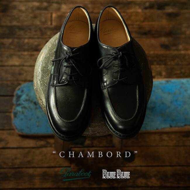 【BLUE BLUE】〈Paraboot〉別注・クロムエクセルレザー仕様「CHAMBORD」が登場―2025年11月13日（木）より予約スタート ―