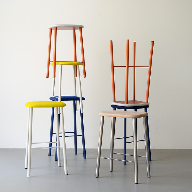空間に色とリズムを与える一脚。デンマークのラーウィーより、組み合わせ多彩な「Bird Bar Stool」新発売