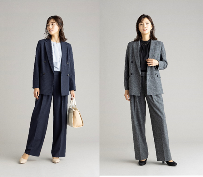 人気のレディースブランド「NATURAL BEAUTY」“リラックス感”と“きちんと感”を両立させた「ダブルブレストジャケット」「ワイドパンツ」が好評販売中！