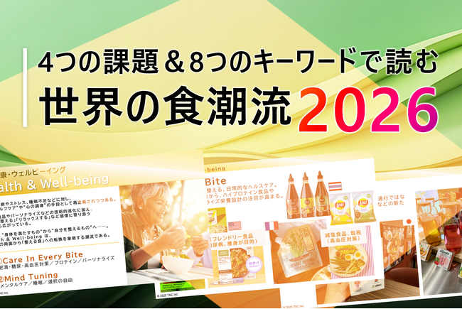 「健康・環境・多様性・経済変化」グローバル共通の社会課題から食の未来を洞察　― “トレンド理解”を超え“課題解決アクション”につながる「世界の食潮流2026」を発表―