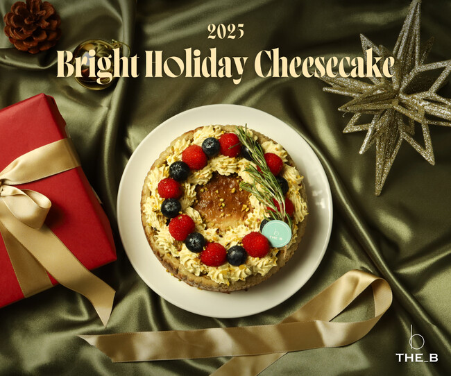 《アサイーボウルで大人気のTHE_B》から、華やぐホリデーに心まで灯すやさしさを。クリスマス限定ソイチーズケーキ『Bright Holiday Cheesecake』が新登場！