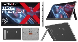JAPANNEXTが15.6" IPSパネル 10点マルチタッチ対応のフルHDモバイルディスプレイをECサイト限定 21,980円で11月14日(金)に発売