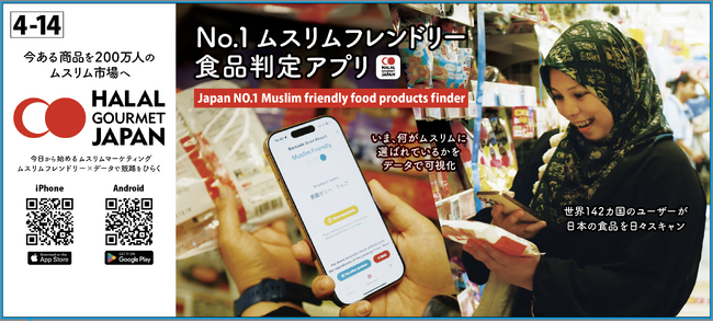 「第3回 インバウンド向け食品 EXPO - JFEX インバウンド WINTER - 」（12/3～）で、小売・食品メーカー向けムスリム対応商品の判定と購買データの可視化ソリューションをデモ展示