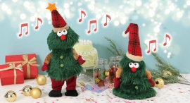 おとぼけ顔で歌って踊る♪ 愉快なクリスマスツリーが登場! 雑貨店・ブルーブルーエで好評発売中 おとぼけ顔で歌って踊る♪ 愉快なクリスマスツリーが登場! 雑貨店・ブルーブルーエで好評発売中