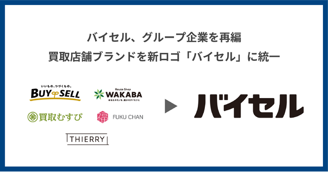 バイセル、グループ企業を再編　買取店舗ブランドを新ロゴ「バイセル」に統一