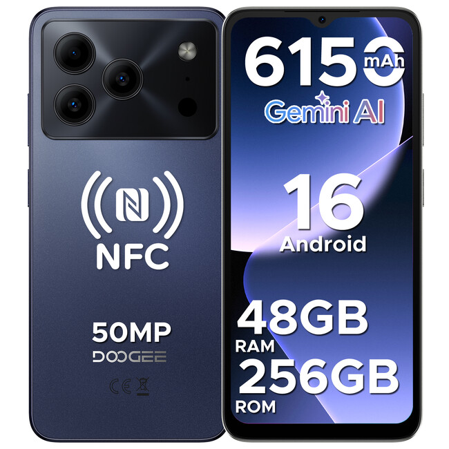 Android 16 | 50MP AIカメラ | 48GBメモリ - DOOGEE「Note56 Plus」大画面ハイスペックモデル登場